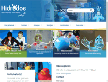Tablet Screenshot of hidrodoe.be